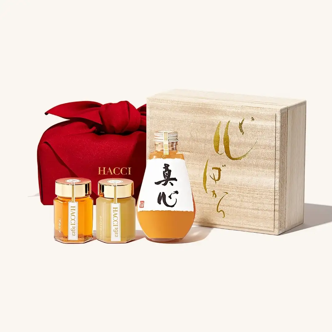桐箱ドリンクセット（はちみつ飲料、はちみつ2本）